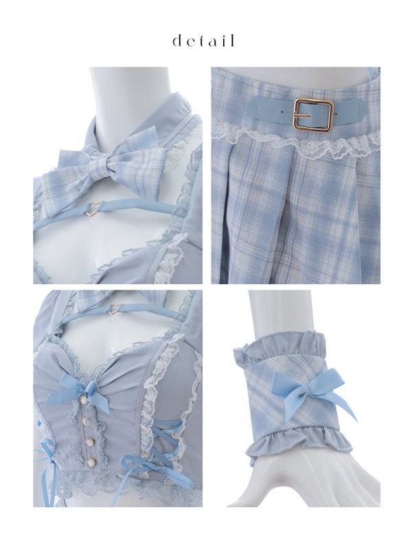 画像44: 【即日発送！ 】【sugar nine×マリームーンコラボ】 【ハロウィン】マリームーンコラボ制服ネコセットアップ 【コスプレ7点セット】 【XS-Lサイズ/2カラー】[OF04]