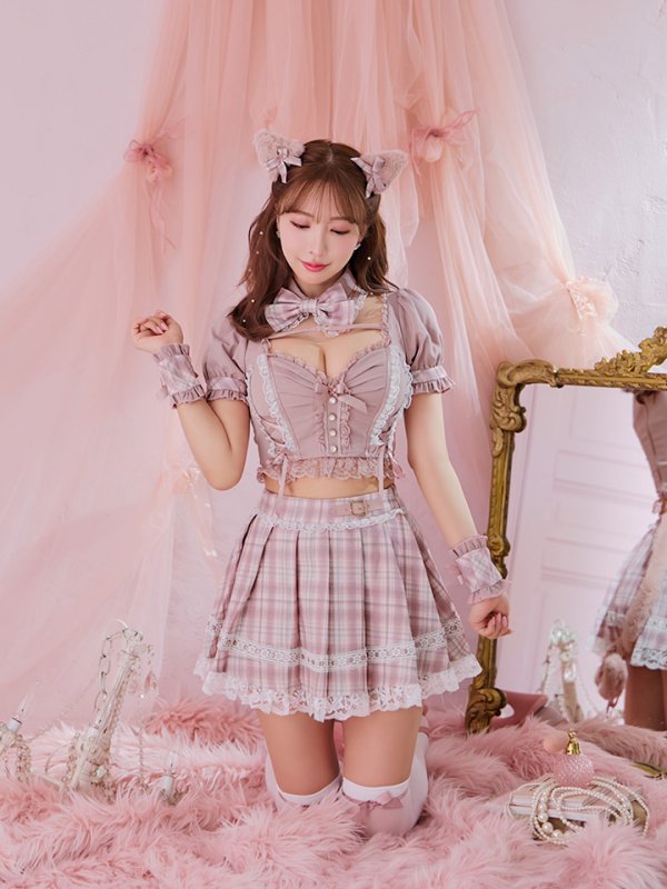 画像17: 【即日発送！ 】【sugar nine×マリームーンコラボ】 【ハロウィン】マリームーンコラボ制服ネコセットアップ 【コスプレ7点セット】 【XS-Lサイズ/2カラー】[OF04]