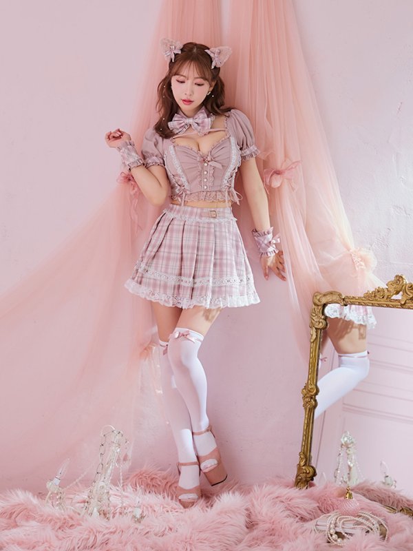 画像20: 【即日発送！ 】【sugar nine×マリームーンコラボ】 【ハロウィン】マリームーンコラボ制服ネコセットアップ 【コスプレ7点セット】 【XS-Lサイズ/2カラー】[OF04]