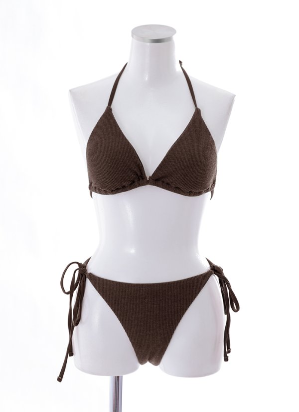 画像29: 【即日発送】【水着セール】【ビキニ】【水着】トライアングルヘルシー ニットビキニ[YMT]