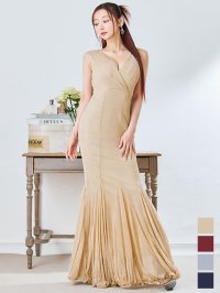 グリッターラメノースリーブロングドレス/キャバドレス【S-Lサイズ/4カラー】[OF03] 【IM】