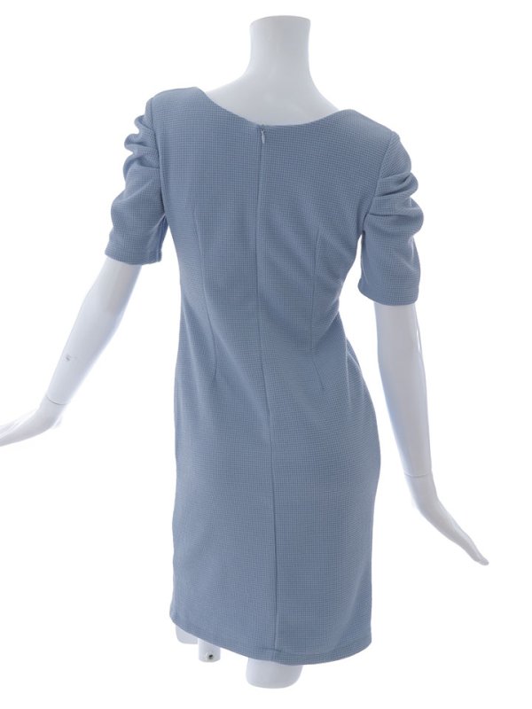 画像15: ワッフルタイトミニドレス/ビジュー/ジップアップ/谷間見せ/背中隠し/タイト/ミニドレス/キャバドレス【XS-Mサイズ/1カラー】[OF03B] 【IM】