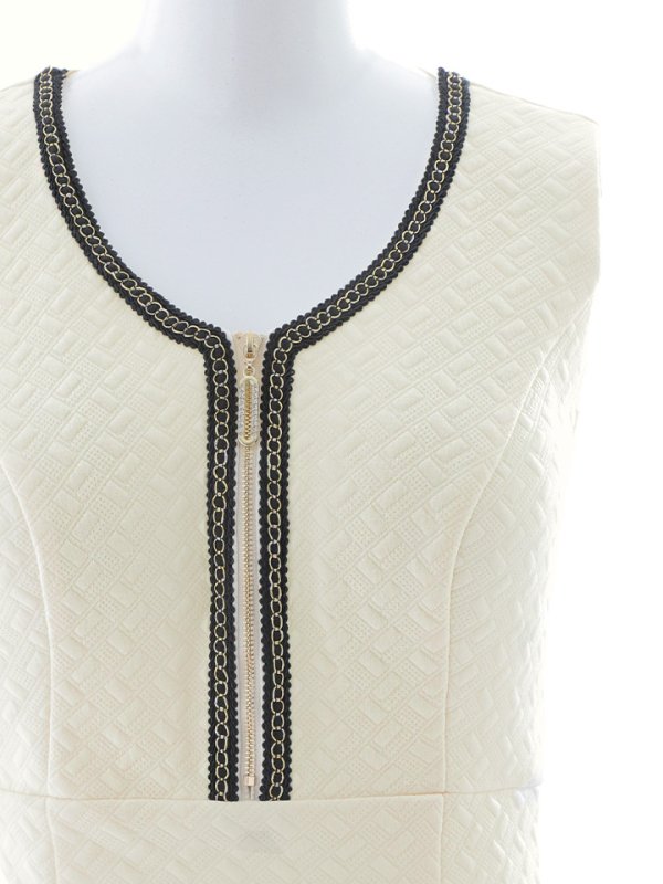 画像20: フロントジップミディアムドレス/背中隠し/ノースリーブ/ミディアム/キャバドレス【XS-Lサイズ/2カラー】[OF03B] 【IM】