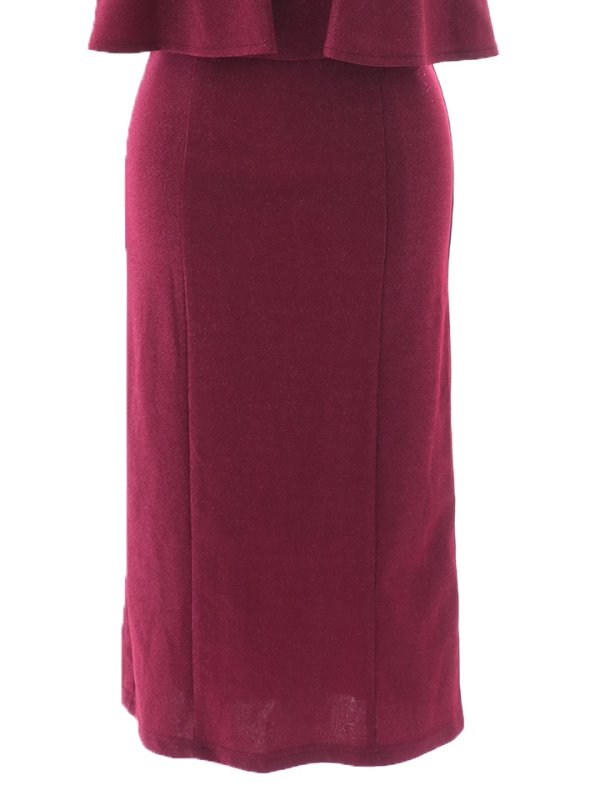 画像36: 送料無料！ラメフリルミディアムドレス/タイト/ビジュー/グリッター/ノースリーブ/谷間隠し/背中隠し/ミディアムドレス/キャバドレス【IM】【XS-XLサイズ/4カラー】[OF03B] 【IM】dzw【一部予約商品/11月中旬発送予定】