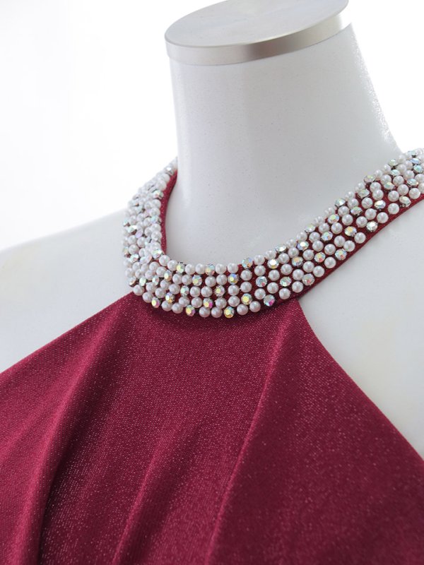 画像35: 送料無料！ラメフリルミディアムドレス/タイト/ビジュー/グリッター/ノースリーブ/谷間隠し/背中隠し/ミディアムドレス/キャバドレス【IM】【XS-XLサイズ/4カラー】[OF03B] 【IM】dzw【一部予約商品/11月中旬発送予定】