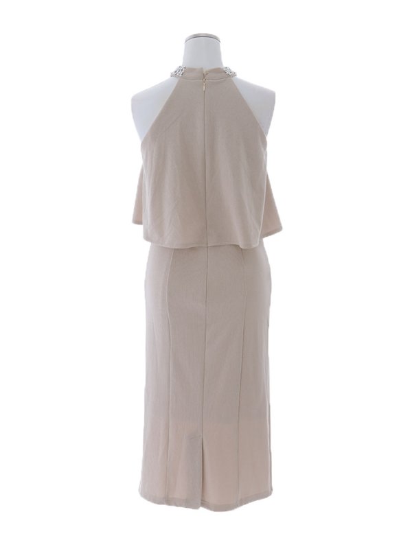 画像33: 送料無料！ラメフリルミディアムドレス/タイト/ビジュー/グリッター/ノースリーブ/谷間隠し/背中隠し/ミディアムドレス/キャバドレス【IM】【XS-XLサイズ/4カラー】[OF03B] 【IM】dzw【一部予約商品/11月中旬発送予定】