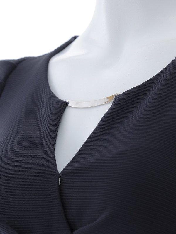 画像22: パフスリーブタイトドレス/谷間見せ/背中隠し/ミニドレス/キャバドレス【XS-Lサイズ/2カラー】[OF03B] 【IM】