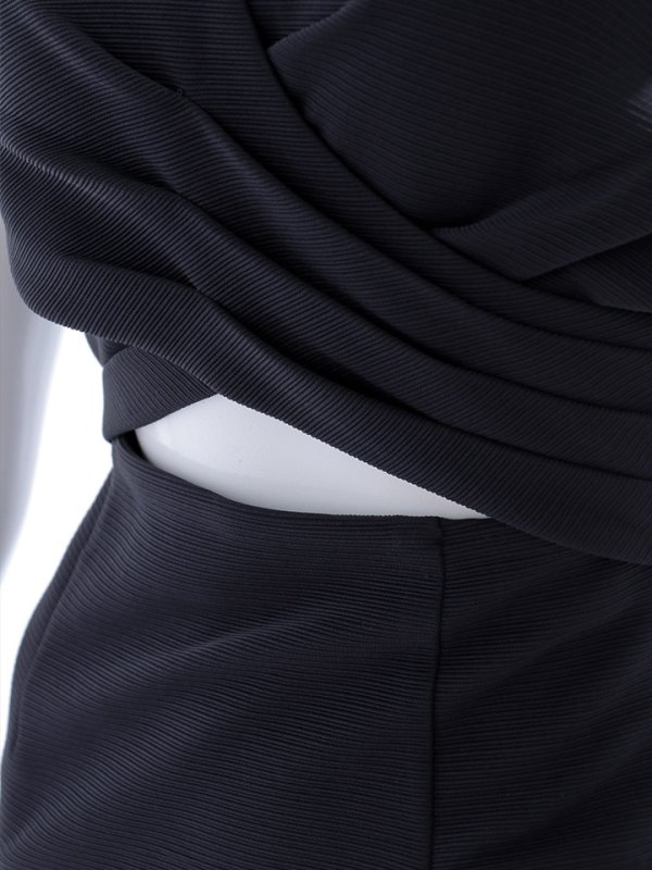 画像23: パフスリーブタイトドレス/谷間見せ/背中隠し/ミニドレス/キャバドレス【XS-Lサイズ/2カラー】[OF03B] 【IM】