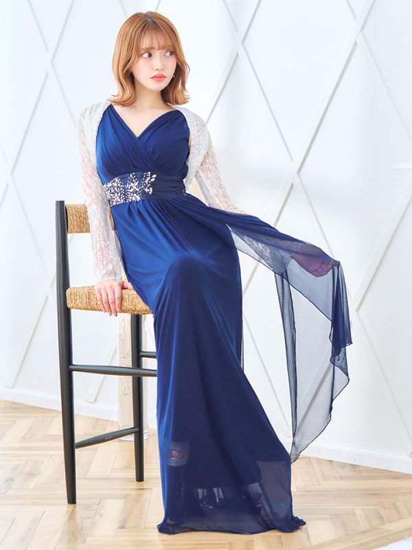 画像12: SALE!ゴージャスビジュードレス/ノースリーブ/谷間見せ/背中見せ/ロングドレス/キャバドレス【Fサイズ/3カラー】[OF03B-X] 【IM】