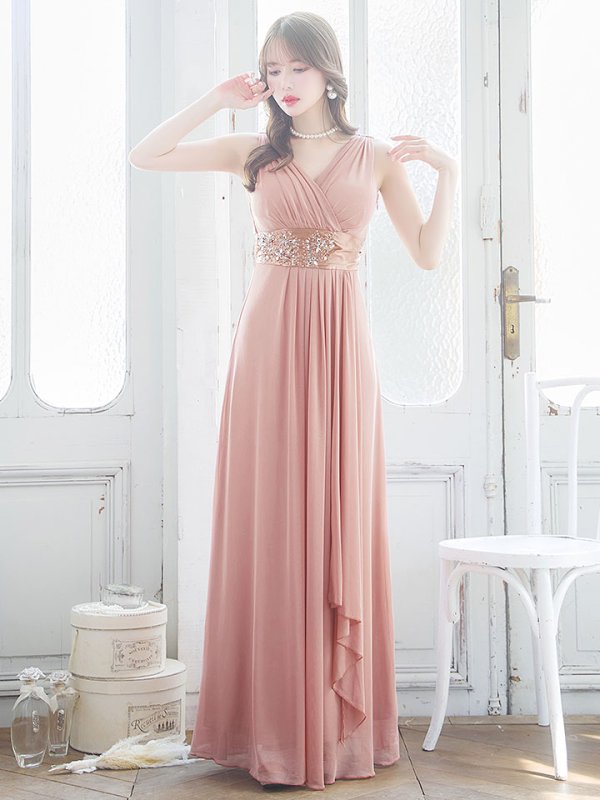 画像4: SALE!ゴージャスビジュードレス/ノースリーブ/谷間見せ/背中見せ/ロングドレス/キャバドレス【Fサイズ/3カラー】[OF03B-X] 【IM】