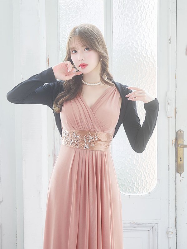 画像15: SALE!ゴージャスビジュードレス/ノースリーブ/谷間見せ/背中見せ/ロングドレス/キャバドレス【Fサイズ/3カラー】[OF03B-X] 【IM】