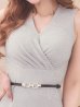 画像8: 新色登場！グリッターラメロングドレス/ワンカラー/カシュクール/ノースリーブ/ベルト/谷間見せ/背中隠し/キャバドレス 【S-Lサイズ/5カラー】[OF08-X] 【IM】