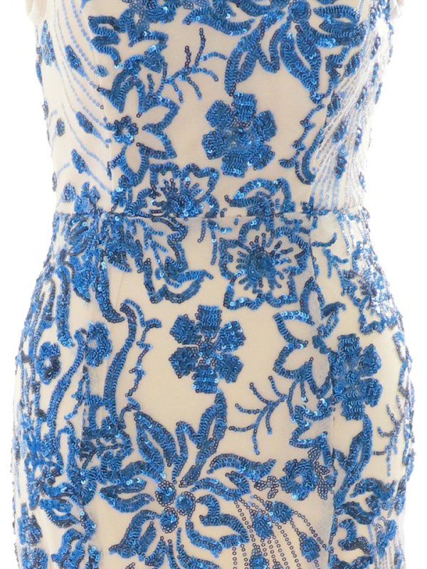 画像20: スパンコールマーメイドロングドレス/谷間見せ/ノースリーブ/ロングドレス/キャバドレス【S-Lサイズ/2カラー】[OF03B-X] 【IM】