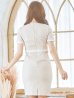 画像6: SALE!チェック柄ドレス/パールビジュー/半袖/谷間見せ/背中隠し/ミニドレス/キャバドレス【S-Lサイズ/1カラー】[OF08-X] 【IM】