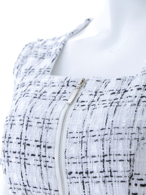 画像16: 送料無料！ツイードジップアップミニドレス/キャバドレス【XS-Lサイズ/1カラー】[OF03B] 【IM】【一部予約商品/11月上旬発送予定】