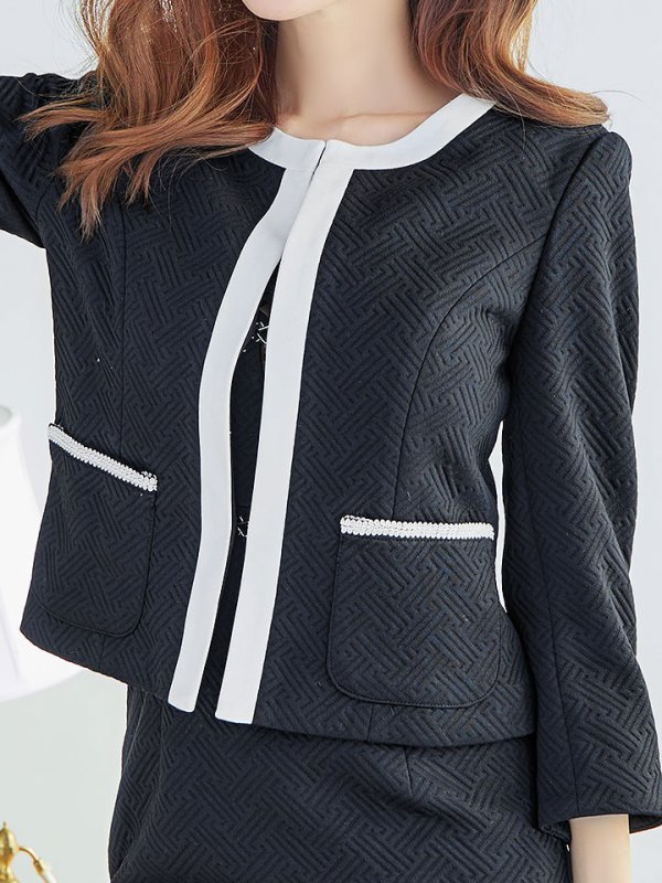 画像5: SALE!モノトーンジャケット/セットアップ/ミニドレス/キャバドレス【S-Mサイズ/2カラー】[OF03B] 【IM】