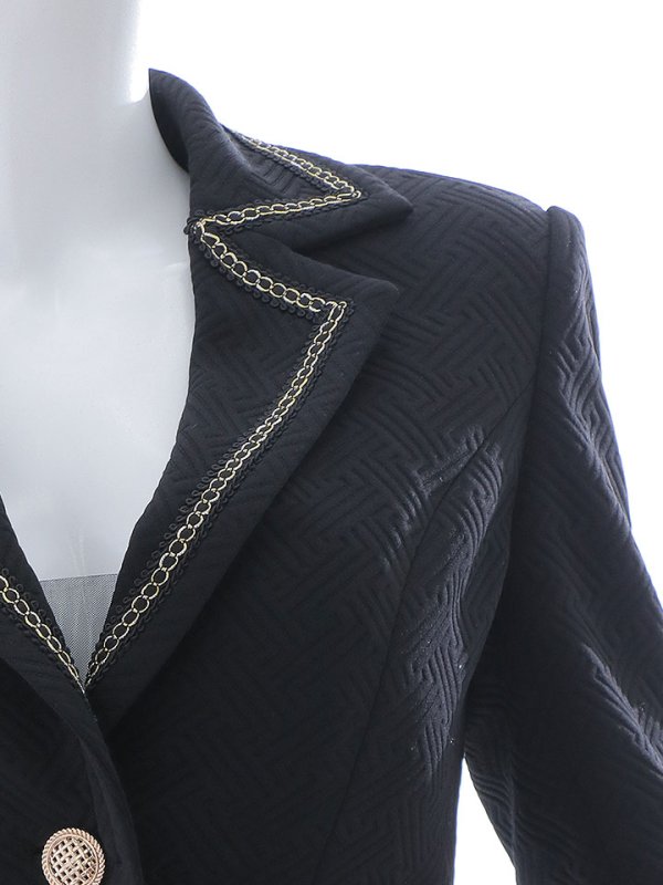 画像21: ジャケット2ピースドレス/チェーン/ポケット/谷間見せ/背中隠し/ミニドレス/キャバドレス【S-Mサイズ/2カラー】[OF03B] 【IM】