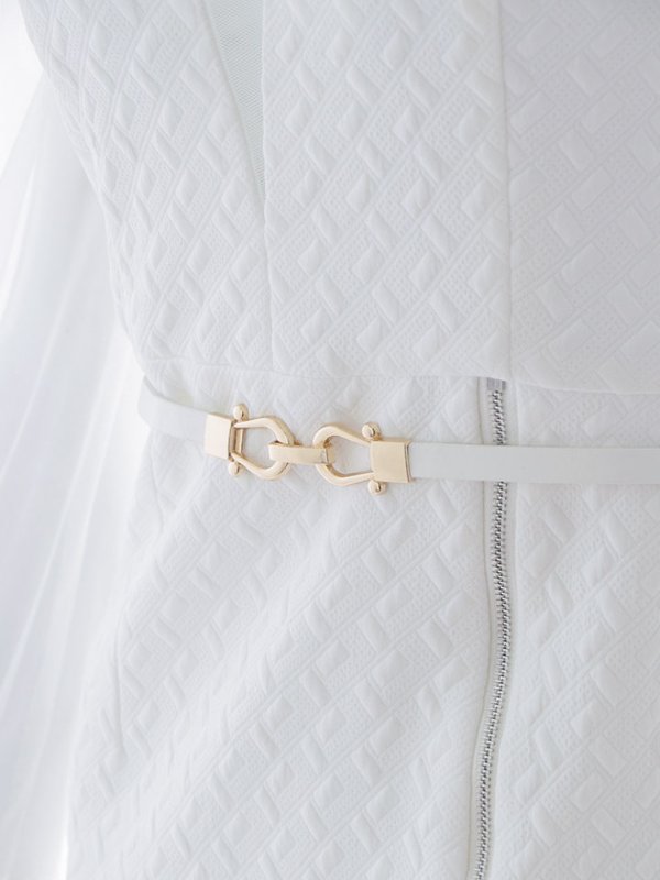 画像22: 再入荷!ボリュームシアースリーブ/チュール袖/ロングスリーブ/肌見せ/谷間見せ/背中見せ/タイト/ミニドレス/キャバドレス【S-Lサイズ/2カラー】[OF03B] 【IM】