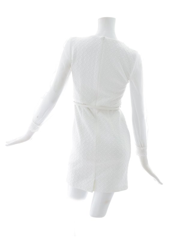 画像19: 再入荷!ボリュームシアースリーブ/チュール袖/ロングスリーブ/肌見せ/谷間見せ/背中見せ/タイト/ミニドレス/キャバドレス【S-Lサイズ/2カラー】[OF03B] 【IM】