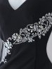 画像14: ビジュー刺繍チュール袖ロングドレス/レース/チュール/ビジュー/透け/ゴージャス/谷間見せ/キャバドレス/ロングドレス【S-Mサイズ/1カラー】[OF08] 【IM】