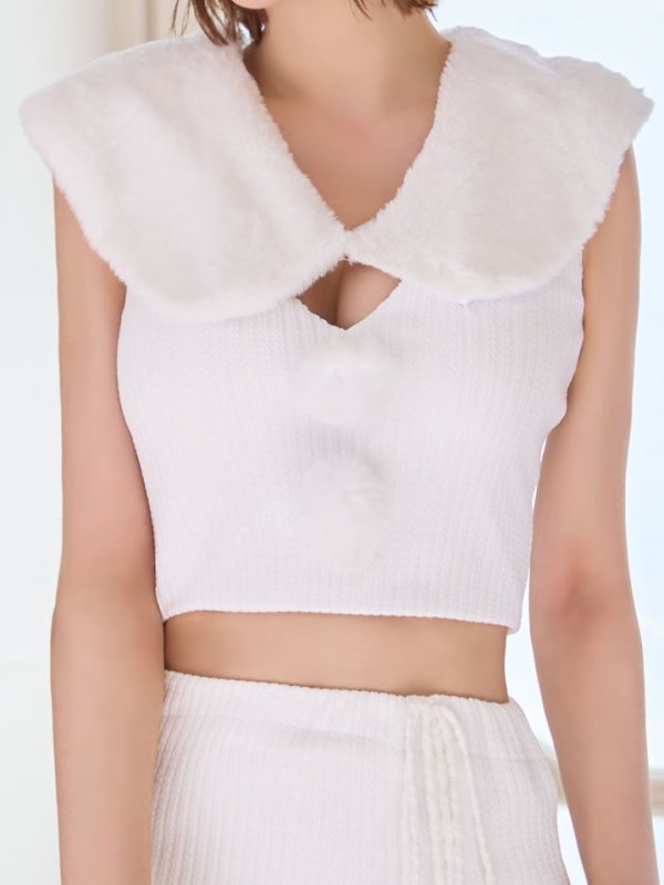 画像23: 【即日発送！】【サンタコス 5点セット】【XS-Lサイズ/1カラー】ファーティペット付きニットセットアップサンタコスプレ(SLG001)(SFB001)[OF03]