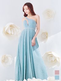 送料無料!ラメビジューワンショルロングドレス/キャバドレス【S-Mサイズ/2カラー】【予約商品/5月中旬発送予定】[OF08] 【IM】