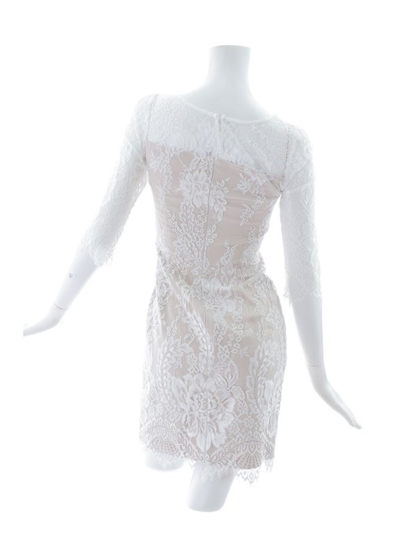 画像14: 総レース/袖あり/五分袖/タイト/ミニドレス/キャバドレス【S-Mサイズ/2カラー】[HC02] 【ON】