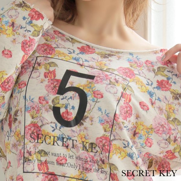 画像5: 【ルームウェア】フラワープリントプルオーバー【S.Mサイズ/1カラー】[HC02]