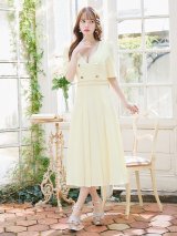 ウエストダブルチェーンワンピース/キャバドレス【S-XLサイズ/1カラー】[OF04] 【SB】dzws