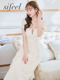 【sifeel/シフィール】ミディアムチェックレースワンピースドレス/キャバドレス【S-Lサイズ/1カラー】[OF03] 【YN】dzw