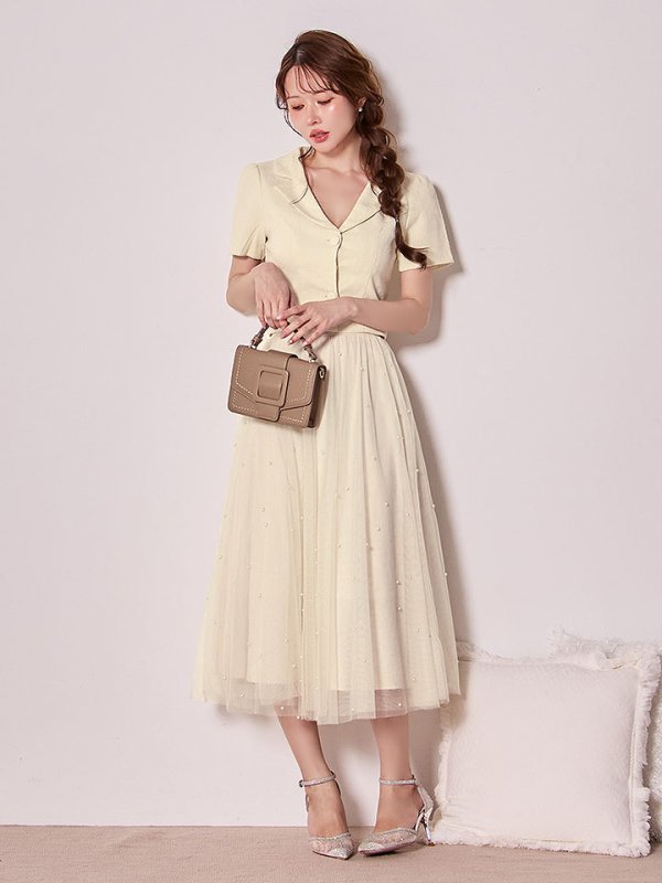 モデル：ゆめ　身長：160cm　着用サイズ：Sサイズ