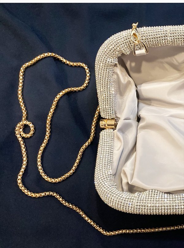 画像12: 【GINZA COUTURE/銀座クチュール】キラキラストーン/ チェーンショルダー/ クラッチ/ 2way/ バッグ【4カラー】[OF04]