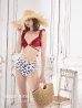 画像2: SALE!!【ビキニ】SALE!!【水着】【パンツ2種類入り】2WAYフリルリボンレオパードビキニ[YMT] (2)