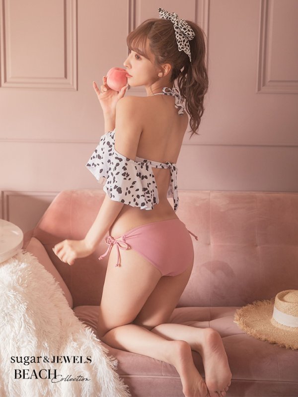 画像3: 【即日発送】【水着セール】【水着】フリルショルダーダルメシアンビキニ[YMT]