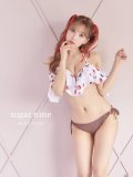 【ビキニ】【水着】フリルショルダーさくらんぼビキニ[YMT]