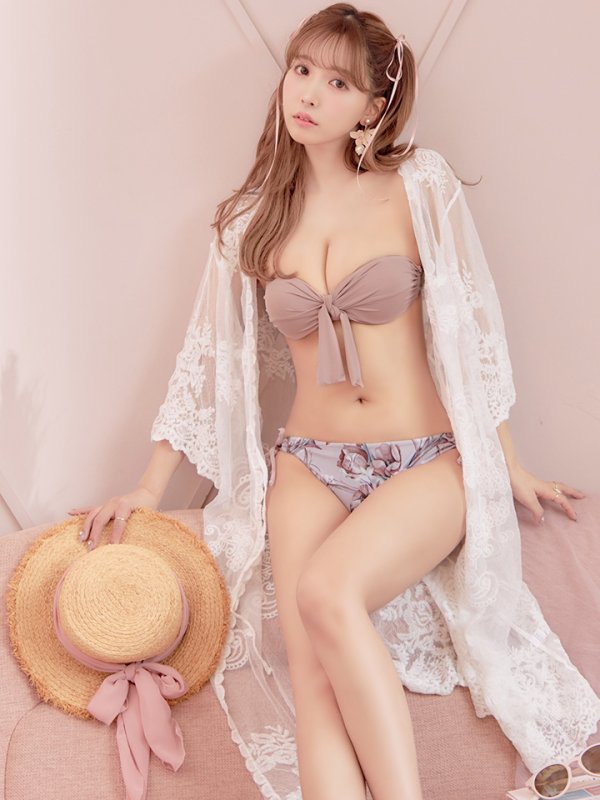 画像7: 【即日発送】【水着セール】【ビキニ】【水着】フロントリボンバンドゥビキニ[YMT]