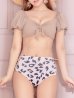 画像5: 【即日発送】【ビキニ】【水着】袖ありギャザーダルメシアンビキニ[YMT]
