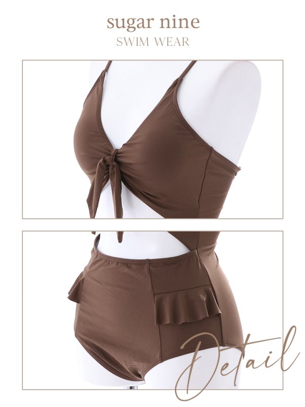 画像11: 【即日発送】【水着セール】【ビキニ】【水着】バストリボンワンピースビキニ[YMT]