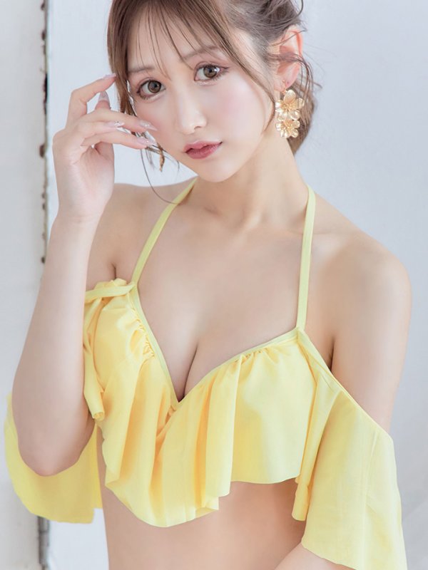 画像8: 【即日発送】【ビキニ】【水着】フリルショルダーフラワービキニ[YMT]