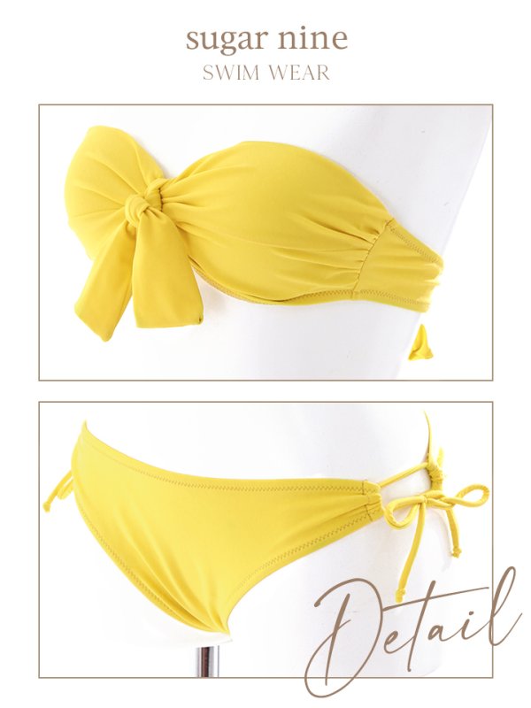 画像11: 【即日発送】【ビキニ】【水着】ワンカラーバンドゥビキニ[YMT]