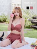 【即日発送！】【ビキニ】【水着】ホルターネックハイウエストビキニ[YMT]