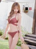 【即日発送！】【ビキニ】【水着】ホルターネックハイウエストビキニ[YMT]