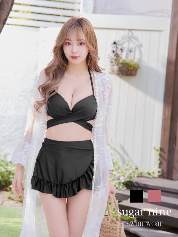 画像17: 【即日発送】【ビキニ】【水着】ホルターネックハイウエストビキニ[YMT]