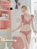 画像8: 【即日発送！】【ビキニ】【水着】ショルダーフリルクロスビキニ/無地/シンプル[YMT]
