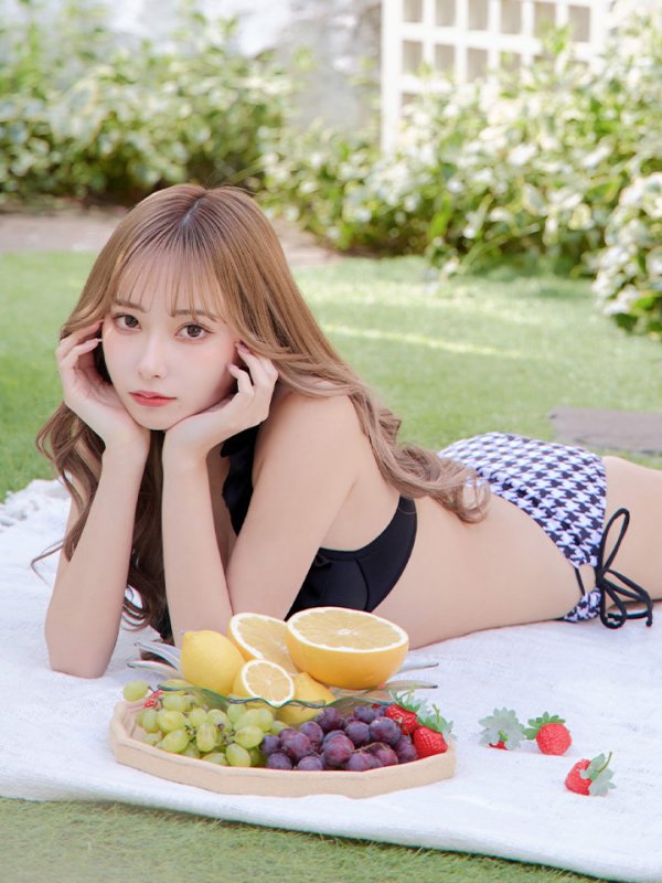 画像15: 【即日発送】【ビキニ】【水着】フリルx千鳥ビキニ[M191-SW-23PY][YMT]