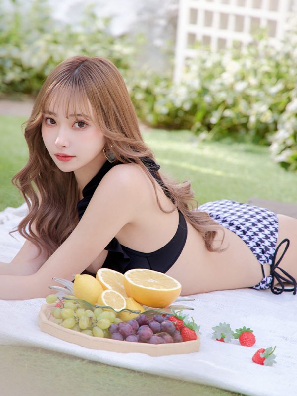 画像10: 【即日発送】【ビキニ】【水着】フリルx千鳥ビキニ[M191-SW-23PY][YMT]