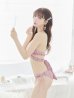 画像8: 【即日発送】【ビキニ】【水着】ツイードプリント バッククロスリボン クロスビキニ 2点セット[FB01](MG-SN003) (8)