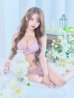 画像15: 【即日発送】【ビキニ】【水着】ツイードプリント バッククロスリボン クロスビキニ 2点セット[YMT]