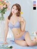 画像2: 【予約 / 5月中旬発送予定】【ビキニ】【水着】ツイードプリント バッククロスリボン クロスビキニ 2点セット [YMT] (2)