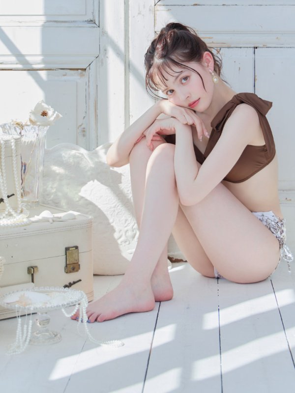 画像19: 【即日発送】【水着セール】【ビキニ】【水着】トワルドジュイ柄 / ショルダーリボンビキニ[YMT][M194-HS-23NN]